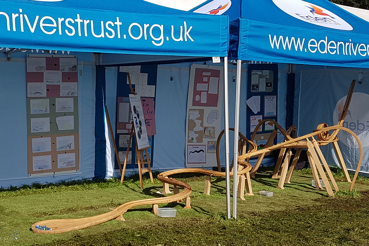 Marble Run at an agricultural show