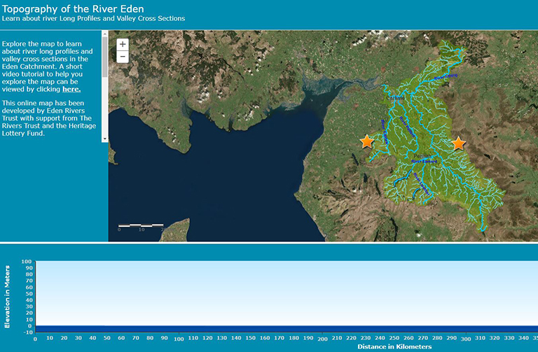 ArcGIS web map: Topography of the Eden