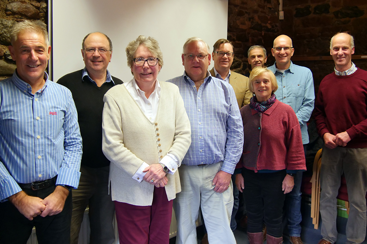 Picture of all nine trustees of Eden Rivers Trust