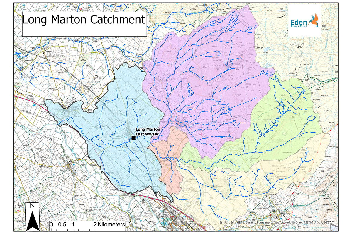 Map of Long Marton catchment