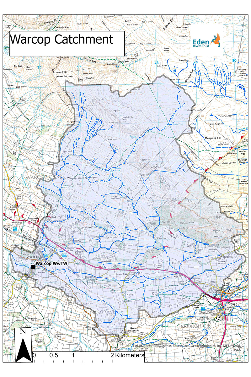 Map of Warcop catchment